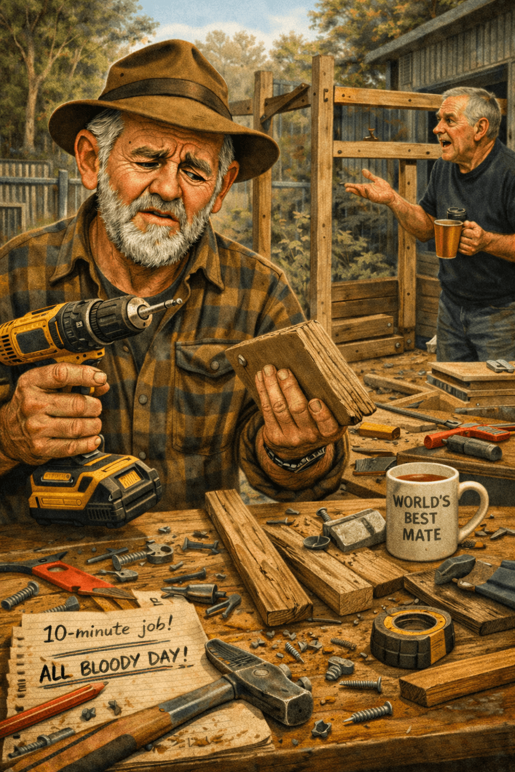 The “Ten Minute Job” A Yarn