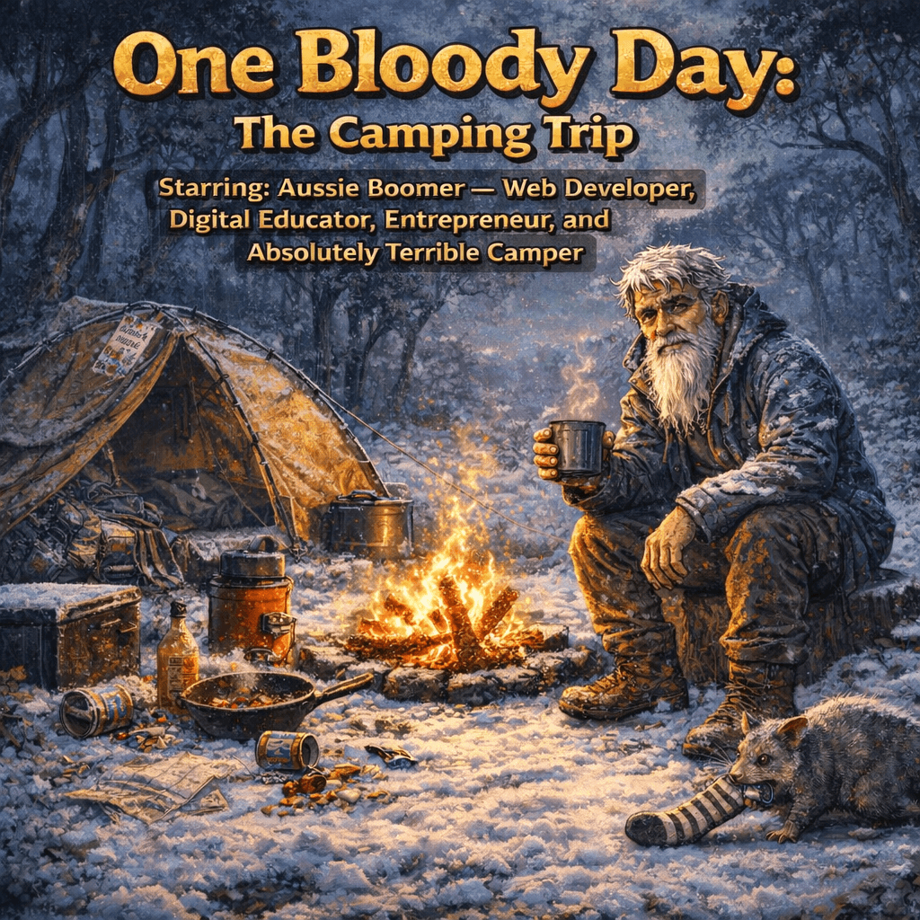 One Bloody Day: The Camping Trip Starring: Aussie Boomer a Yarn