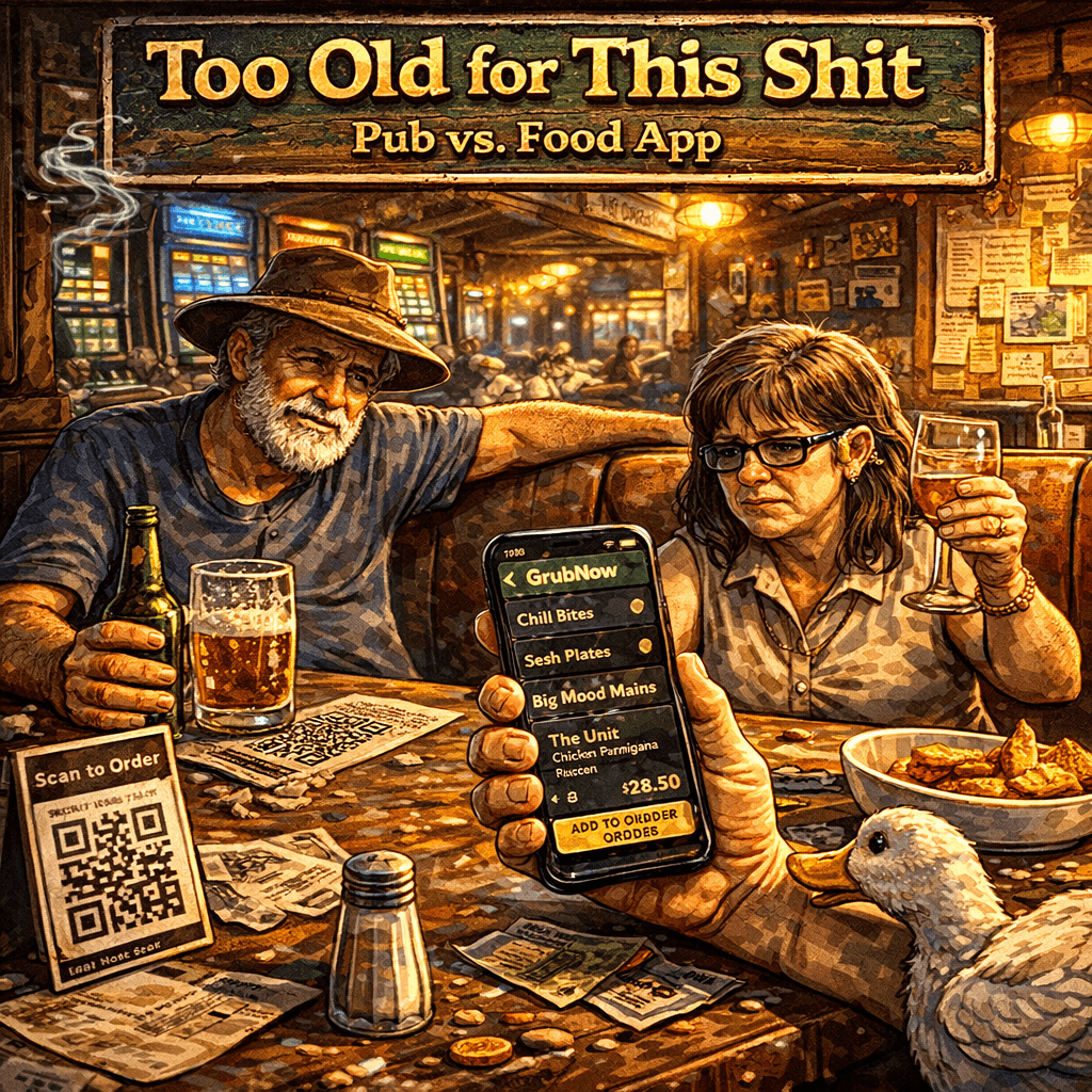 All I Wanted Was a Bloody Parma : A Boomer Yarn