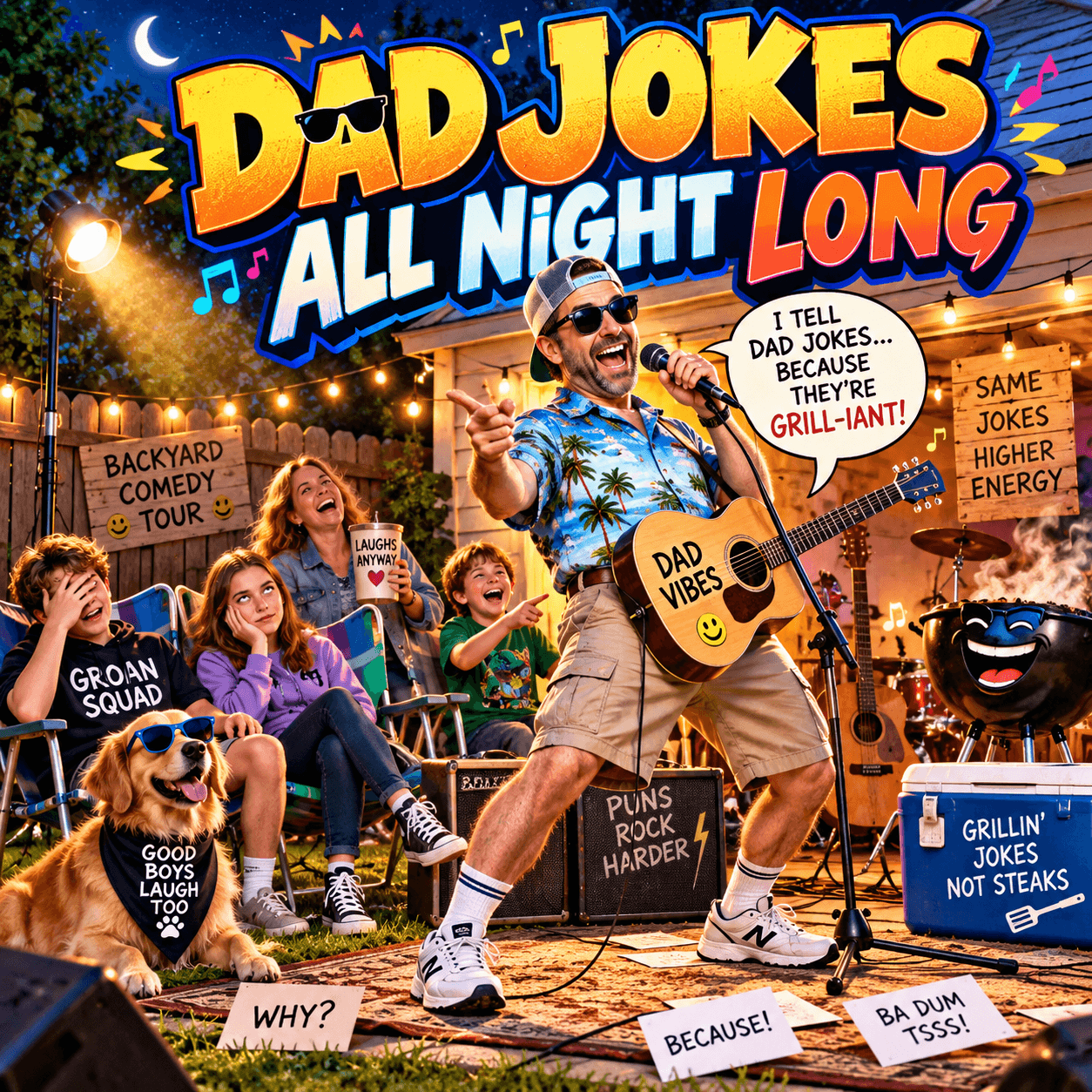 DAD JOKES ALL NIGHT LONG
