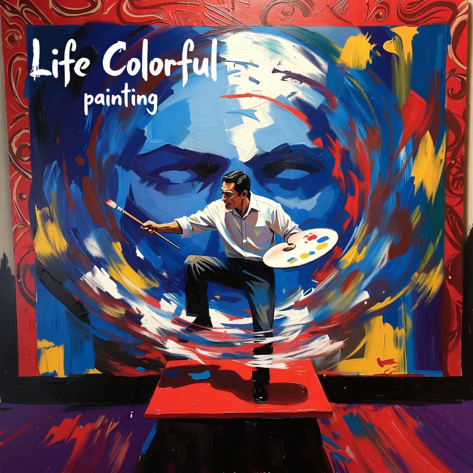 Painting of Colorful Life