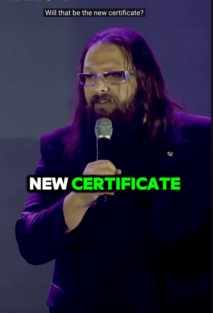 NFT as new certificate