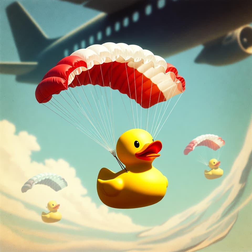 Parachuting Ducks