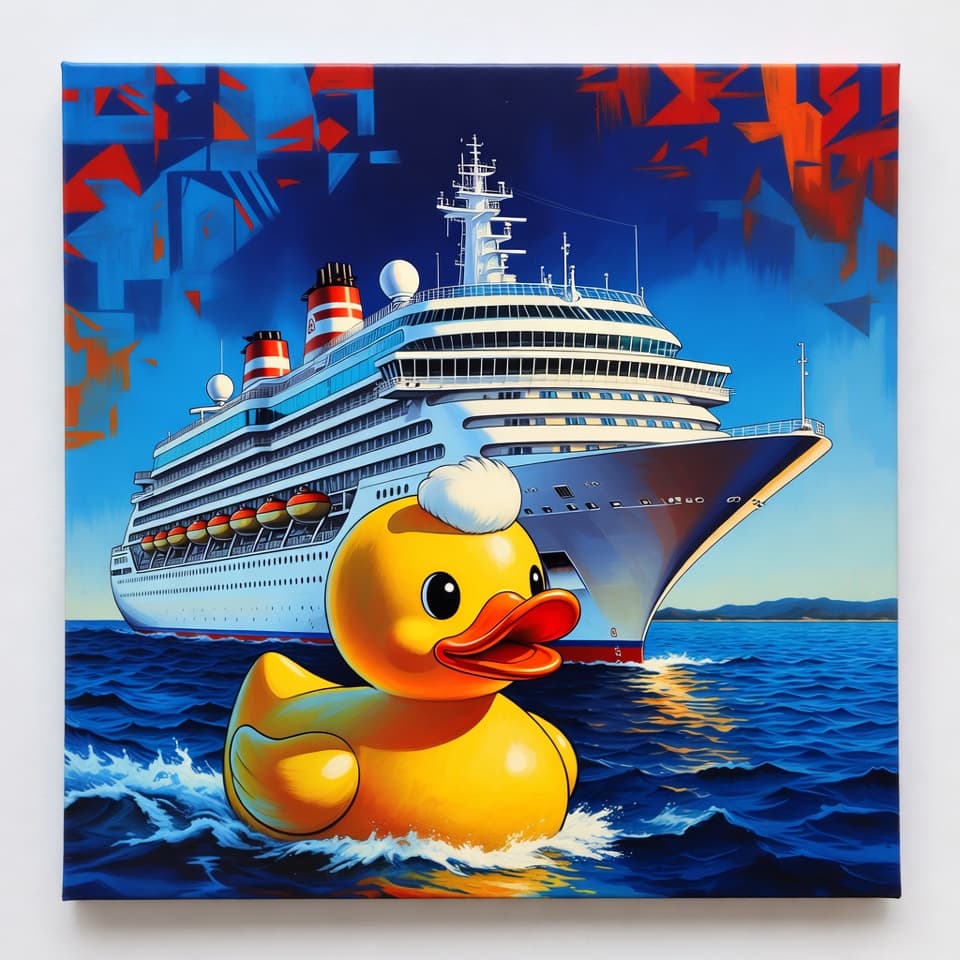 Duckies at sea
