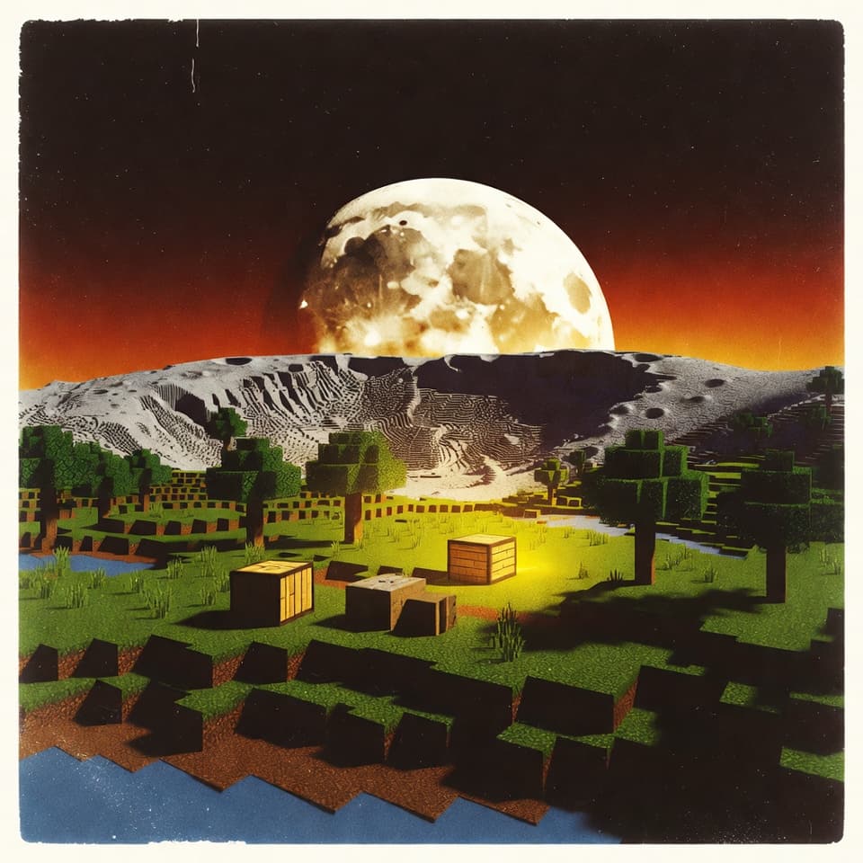 Minecraft on the moon